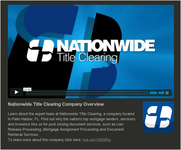 Nationwide Title Clearing, Inc. Company Overview Video