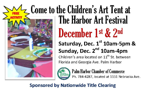 Nationwide Title Clearing Supports Harbor Art Festival Children's Art Tent 2012