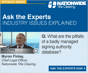 Watch as Myron Finley explains the pitfalls of a badly managed signing authority database.